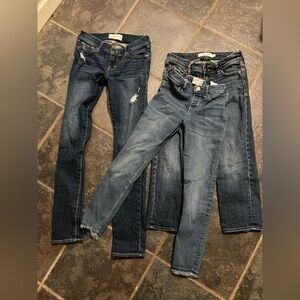 Abercrombie & Fitch Dark and Light Blue Girl’s Jeans Bundle Size 11/12